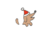 Dog Christmas Sticker
