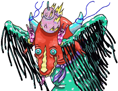 xTOFUx tongue goat satan teasing Sticker