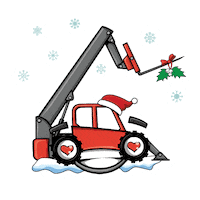 Heart Christmas Sticker by Skyjack