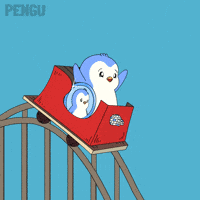 Roller Coaster Crypto GIF by Pudgy Penguins