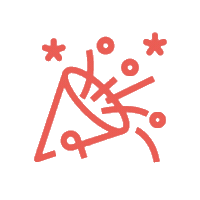 Party Sticker by Dropsolid