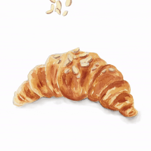 Happy French Pastry GIF by Color Snack Creative Studio