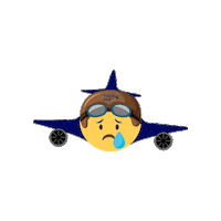 Sad Sticker by Feria Aeroespacial Mexico