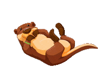 Mask Otter Sticker by maskmatters