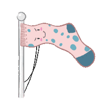 wave flag Sticker by dasherzallerliebste