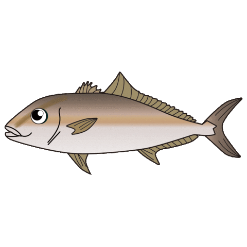 Fish 魚 Sticker by harimitsu