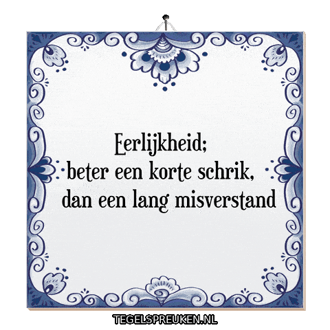 Respect Spreuk Sticker by Tegelspreuken.nl