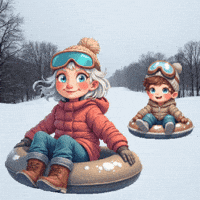 Winter Snowing GIF
