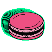 whipped_and_beaten wb macaron macaroon macattack Sticker