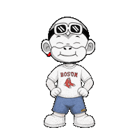 Happy Red Sox Sticker by Zhot
