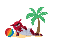 Arkansas Razorbacks Beach Sticker by Arkansas Alumni Association