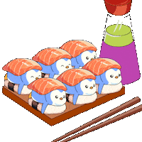 Hungry Penguin Sticker by Pudgy Penguins