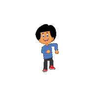 Happy Run Sticker by 3 Palavrinhas