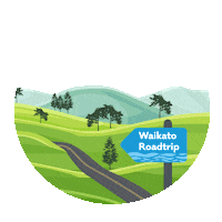 Road Trip Adventure Sticker by Waikato NZ