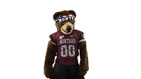 Bear Mascot Sticker by Montana Grizzlies