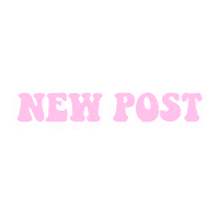 Pink New Post Sticker