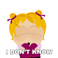 Dunno Idk Sticker by South Park