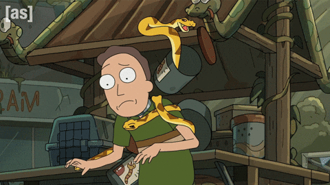 Scared Rick And Morty GIF by Adult Swim