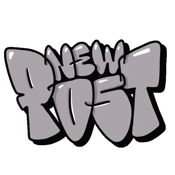 Illustration New Post Sticker