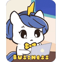 Work Business Sticker by Brave Unicorn