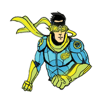 ExperimentalAircraftAssoc superhero comic aviation comic book Sticker