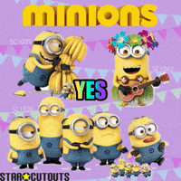 Happy Minions GIF by STARCUTOUTSUK