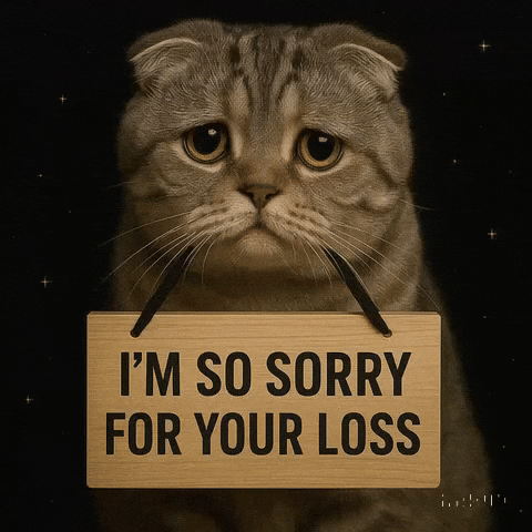Sorry Cat GIF by Maryanne Chisholm - MCArtist