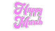 Hello March Sticker by OpticalArtInc.
