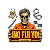 Halloween Skull Sticker