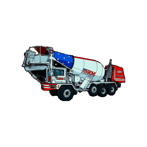 Cement Concrete Truck Sticker by SRM Concrete