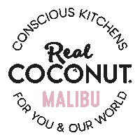 realcoconut healthy malibu real coconut the real coconut Sticker