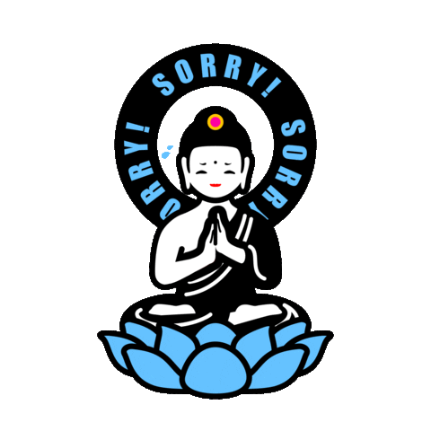 Sorry Meditation Sticker