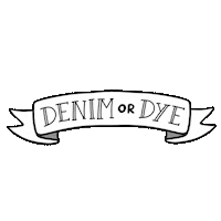 DENIMorDYE art create banner denimordye Sticker