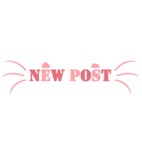 CalirionIllustration cat new post chat cute post Sticker