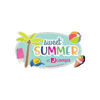 Summer Camp Sticker by Evelyn Rubenstein Jewish Community Center