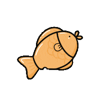 Fish Eating Sticker