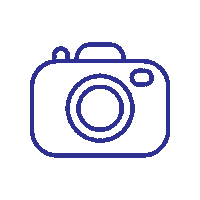 Cam-Blue Sticker by fondation Sur la pointe des pieds