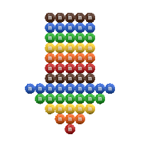 rainbow colors Sticker by M&M’S Chocolate