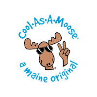 coolasamoose cool peace sunglasses maine Sticker