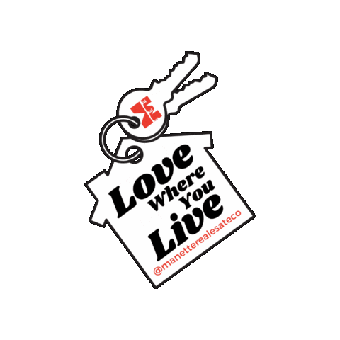 Lovewhereyoulive Sticker by Manette Real Estate Co.