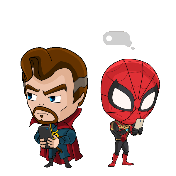 Marvel Texting Sticker by Spider-Man
