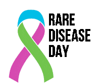 ProudToBeRare ribbon rare disease rare disease day Sticker