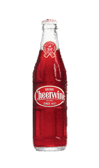 DrinkCheerwine cheer north carolina soft drink glass bottle Sticker