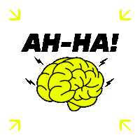 fwdobsessed idea brain arrows aha Sticker