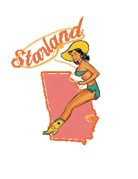 Georgia Cowgirl Sticker by Starland Strange
