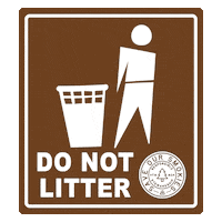 saveoursmokies recycle litter do not litter no littering Sticker