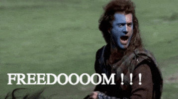 Schools Out Freedom GIF