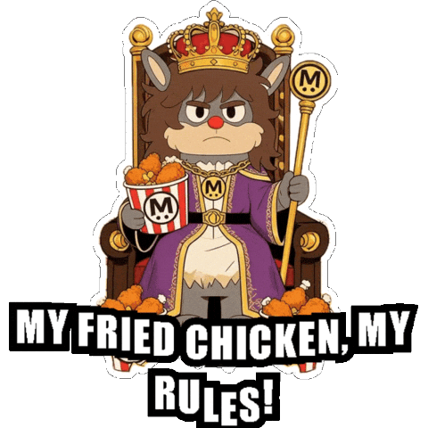 Hungry Fried Chicken Sticker