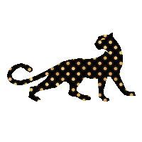 doffaycollection cat fashion luxury jaguar Sticker