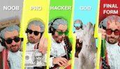 Hacker Evolving GIF